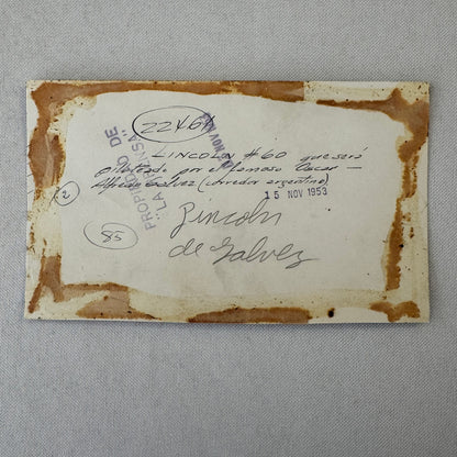 1953 Carrera Panamericana Racing Photo Oscar A. Galvez Lincoln Capri Photograph