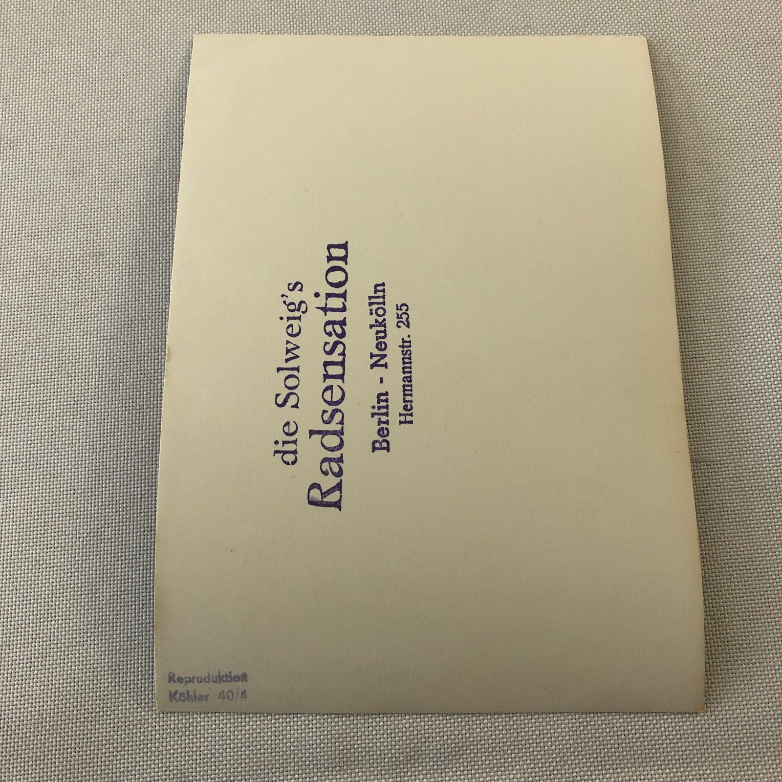 Circus Performer Vintage Photo Photograph Bicycle Balancing Act Berlin Germany