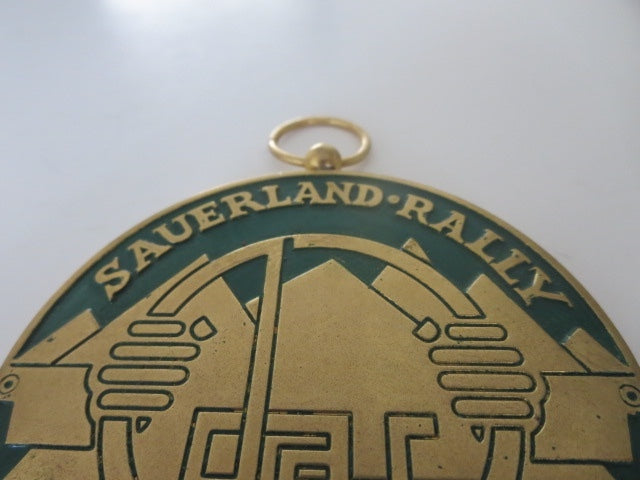 1964 Sauerland Rally Car Club Rally Badge Emblem Vintage European Piece