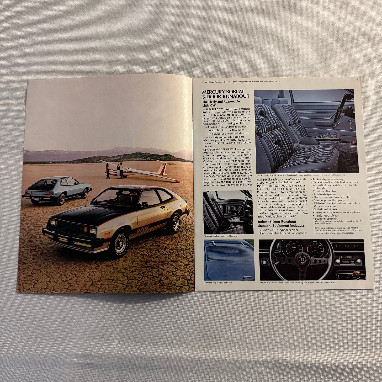 1980 Mercury Bobcat Car Sales Brochure Catalog Bobcat Runabout Villager Wagon