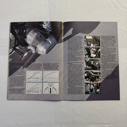 1981 BMW Motorcycle Sales Brochure Catalog R100 CS RT R80 R65 R45 GERMAN