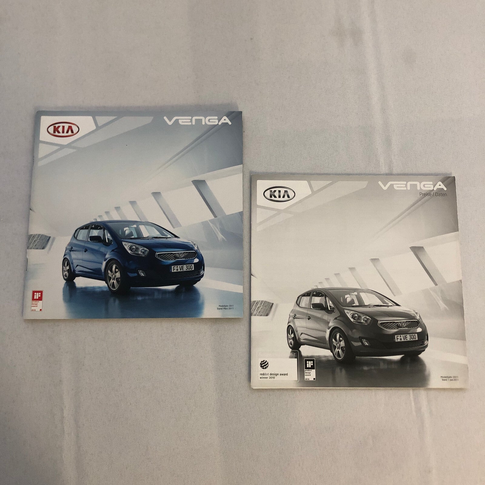2011 Kia Venga Car Sales Brochure Catalog with Price List GERMAN Market