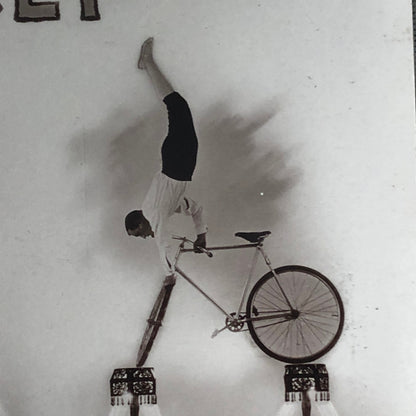 Circus Bicycle Balancing Act Postcard Post Card F Duperret Vintage
