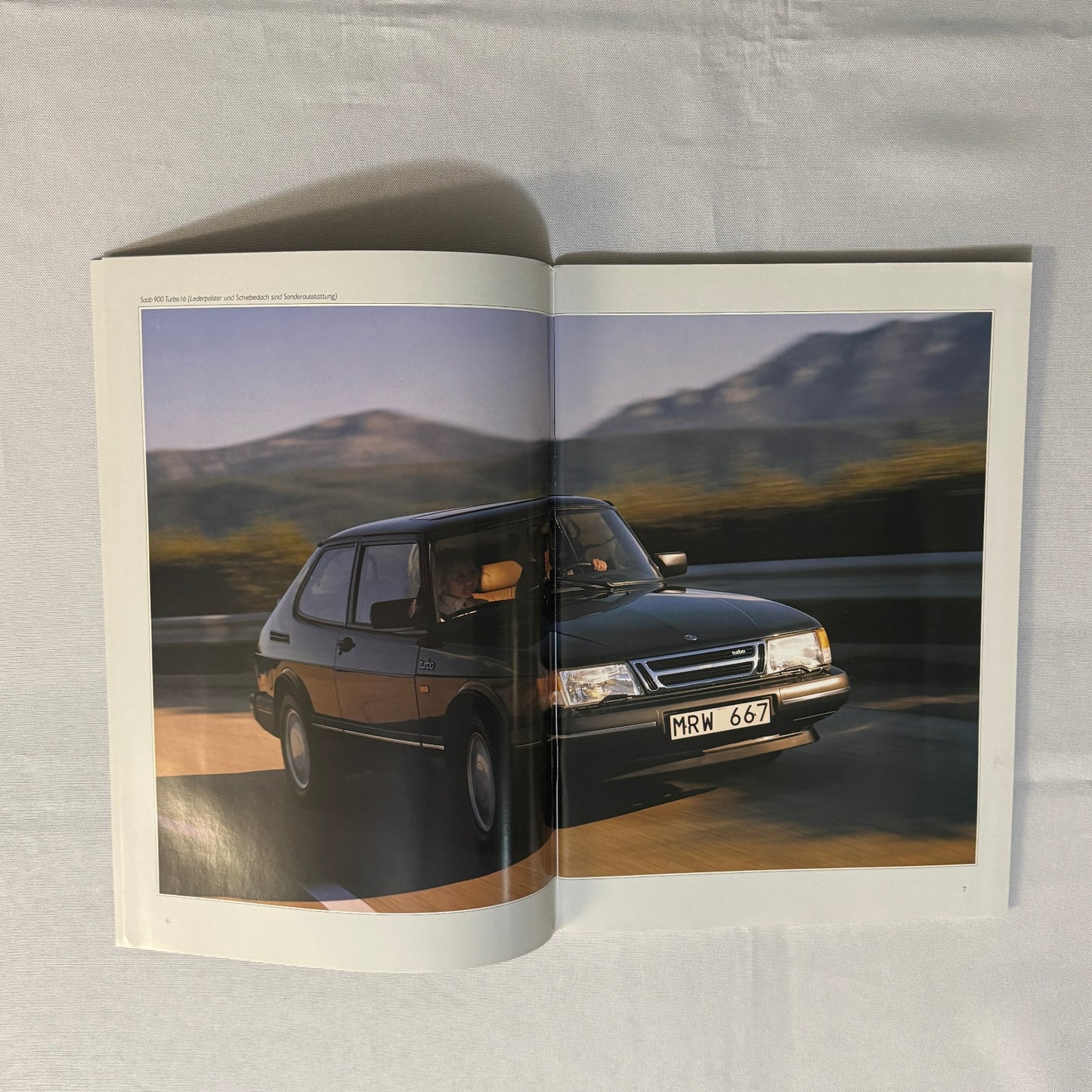 Vintage Saab 900 Car Sales Brochure Catalog 900 Cabriolet 900 Turbo 16S GERMAN