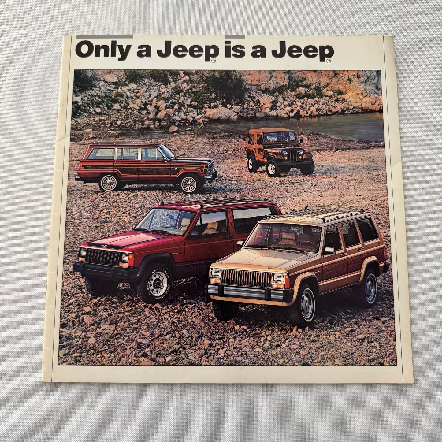 1985 Jeep Sales Brochure Catalog Grand Wagoneer Cherokee Chief CJ Renegade +