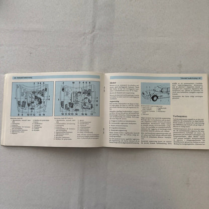 1988 Saab 900 Owners Manual Instruction Guide Book Combi Cabriolet SWEDISH TEXT