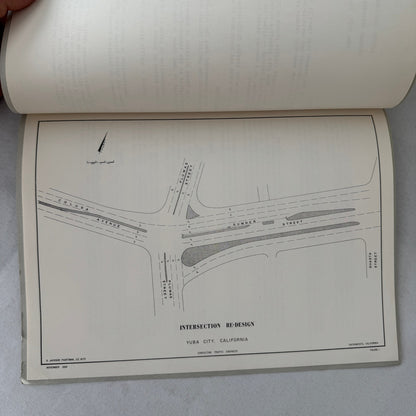 1959 Yuba City California Civil Engineering Traffic Study Report Document