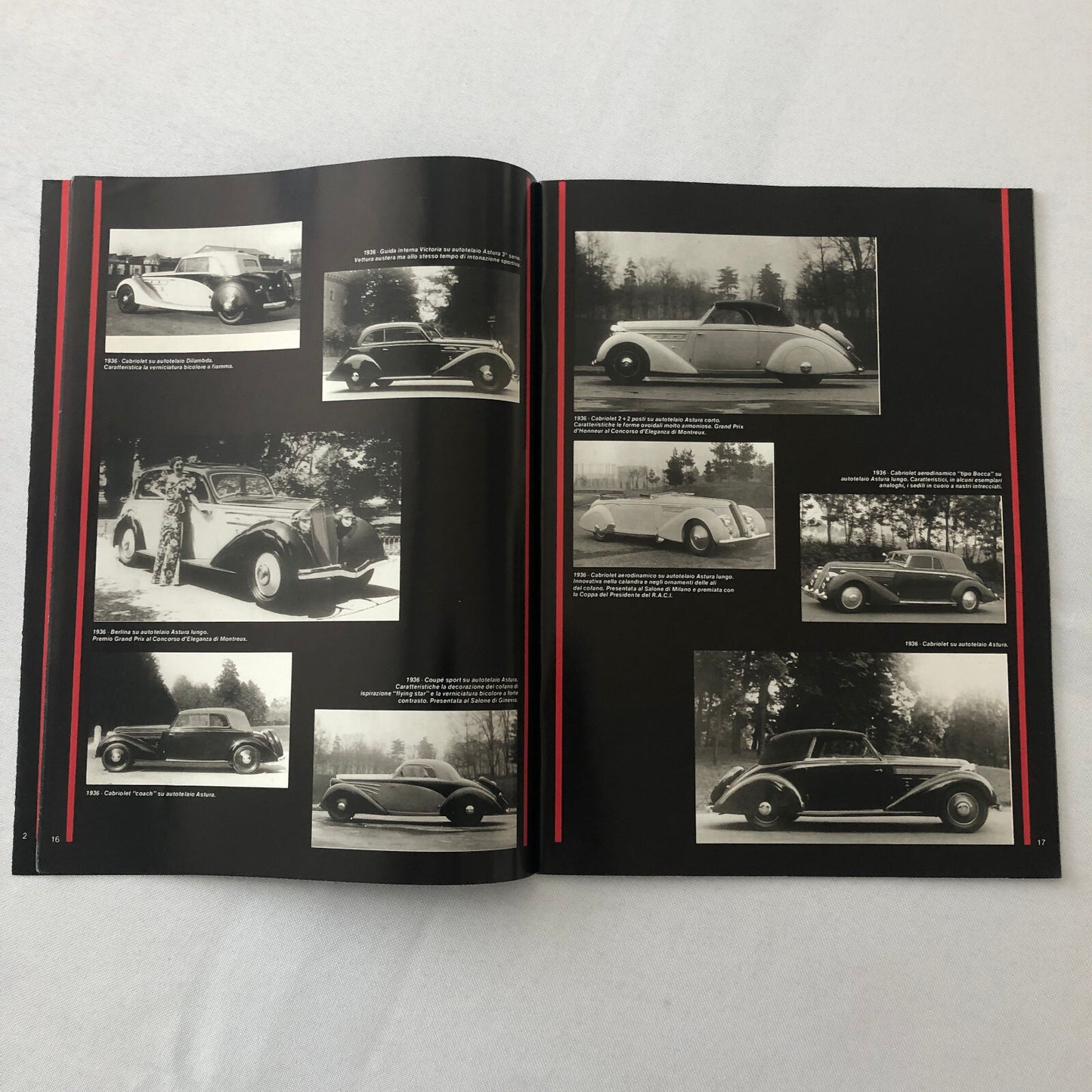 Lancia Pininfarina History Brochure Book Aurelia Cabriolet Coupe Berlinetta +
