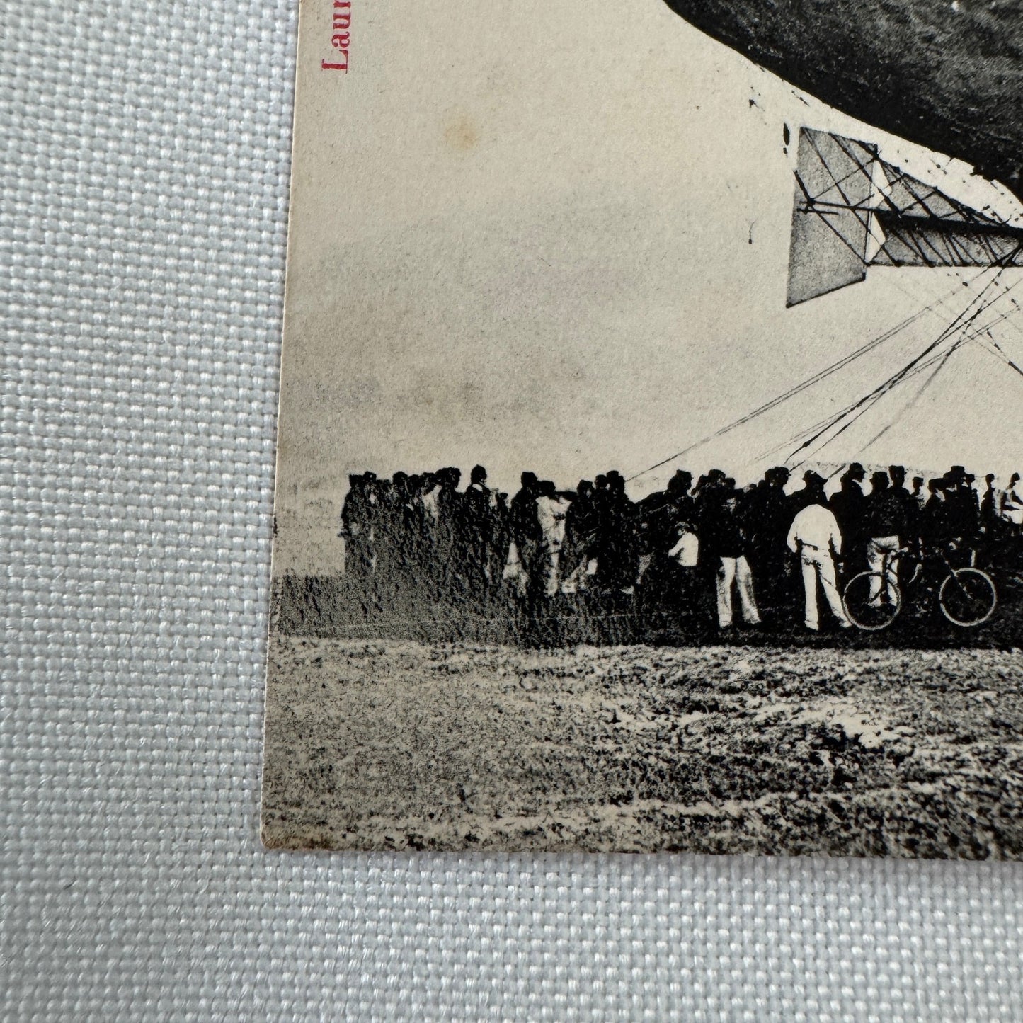 Vintage Zeppelin Airship Dirigible Postcard Post Card French Le Lebaudy
