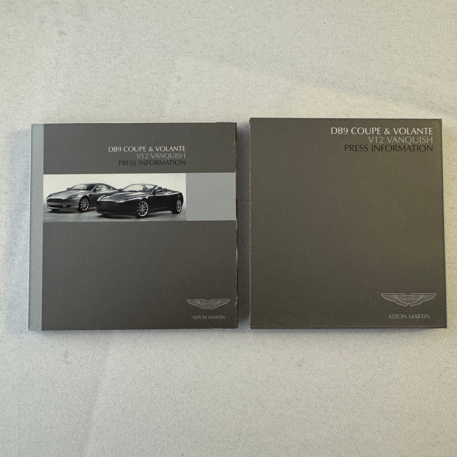 Aston Martin Car Press Kit Photo CD Aston Martin V12 Vanquish DB9 Coupe Volante