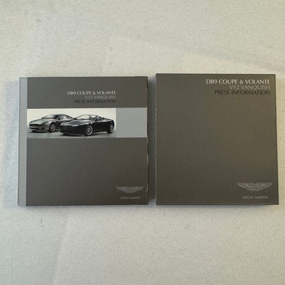 Aston Martin Car Press Kit Photo CD Aston Martin V12 Vanquish DB9 Coupe Volante
