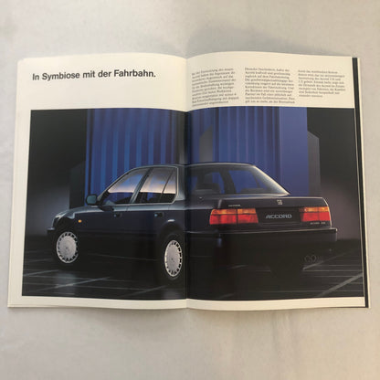1991 Honda Accord Sedan Car Sales Brochure Catalog GERMAN TEXT European