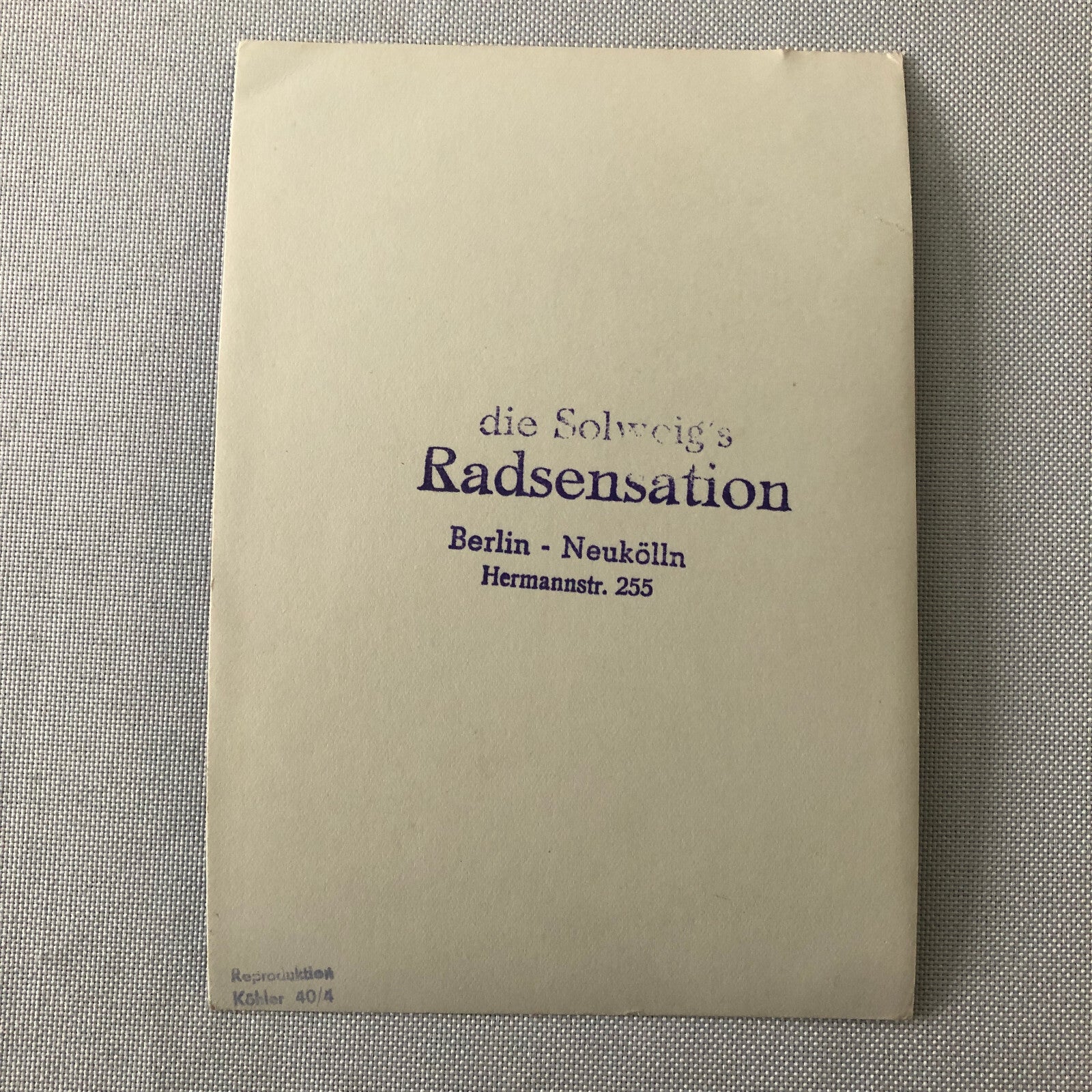 Circus Performer Vintage Photo Photograph Bicycle Balancing Act Berlin Germany