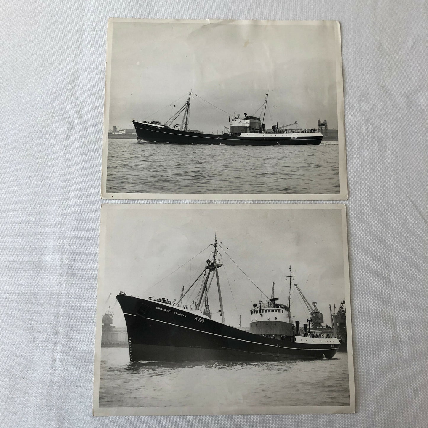 Vintage Somerset Maugham Ship Boat Photo Photograph Lot of 2