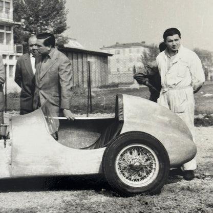 Juan Manuel Fangio Vittorio Stanguellini 1960 Car Racing Photo Modern Print