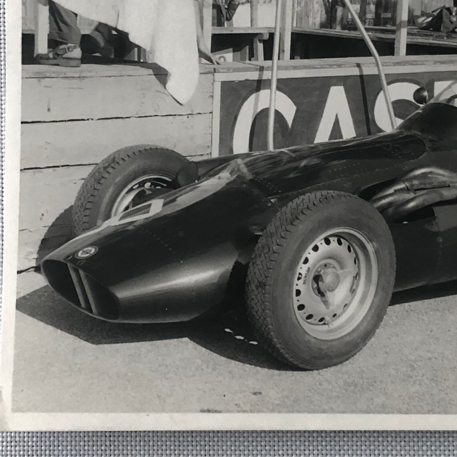 Vintage Racing Photo Photograph BRM Race Car 1957