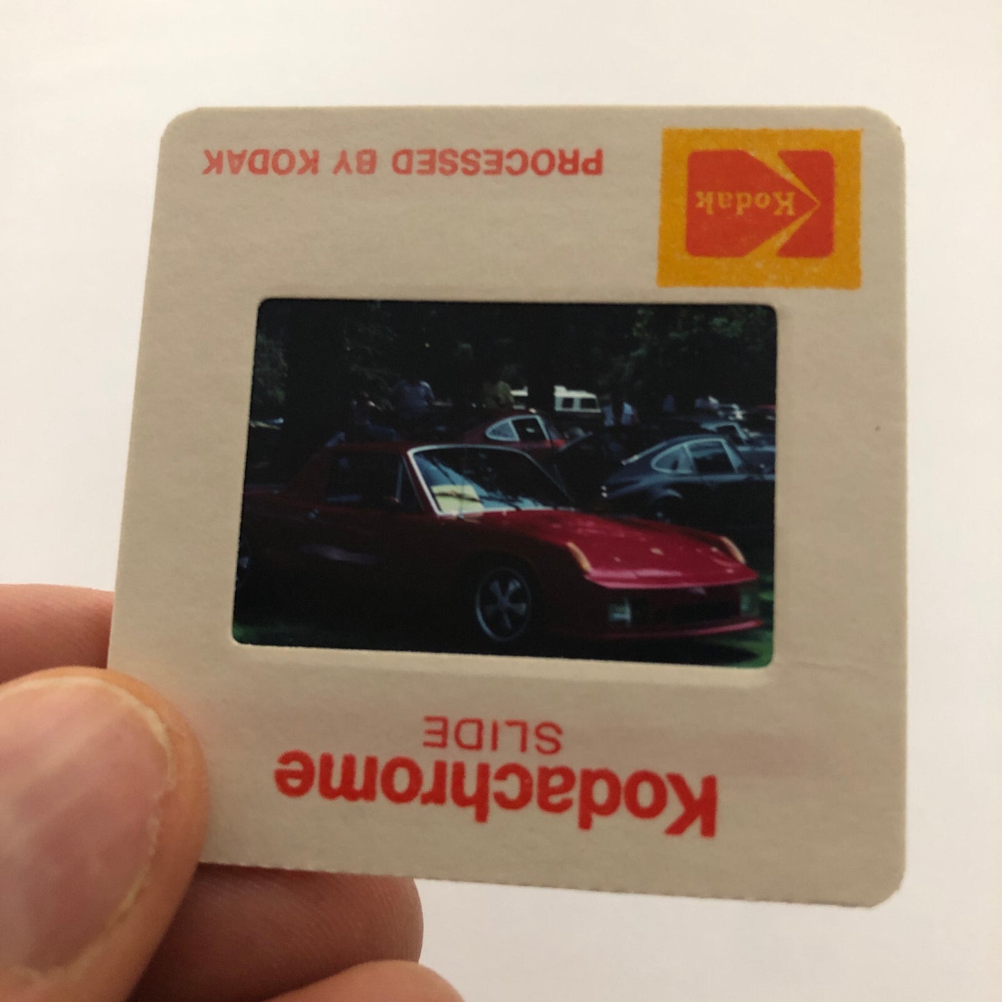 Porsche Car Show 35mm Photo Slide Vintage 1981 Porsche 914 911