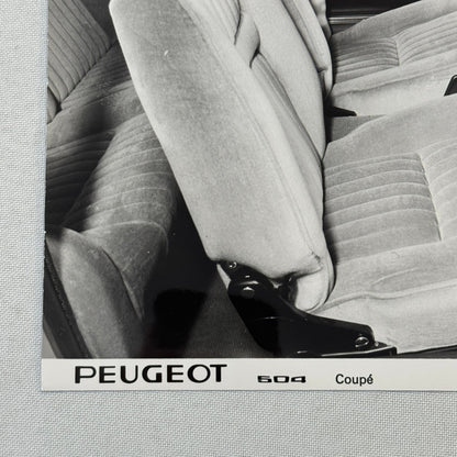 1970 Peugeot 504 Coupe Factory Press Photo Photograph Vintage