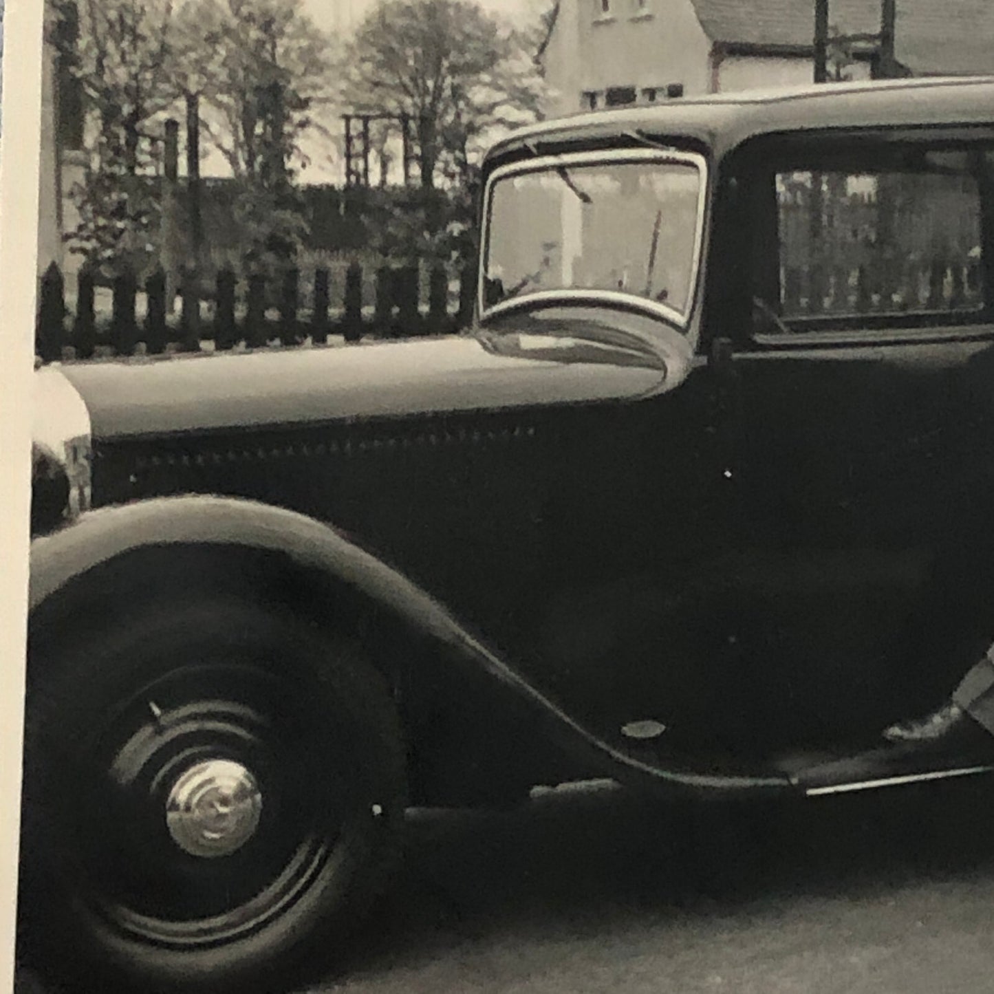 Vintage Photo Photograph Man with Car Automobile 1938  - Tag AL22SM2