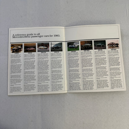 1983 Mercedes Benz Brochure Catalog 300D 380 SEC 380 SL 380 SEL 300SD 300CD TD
