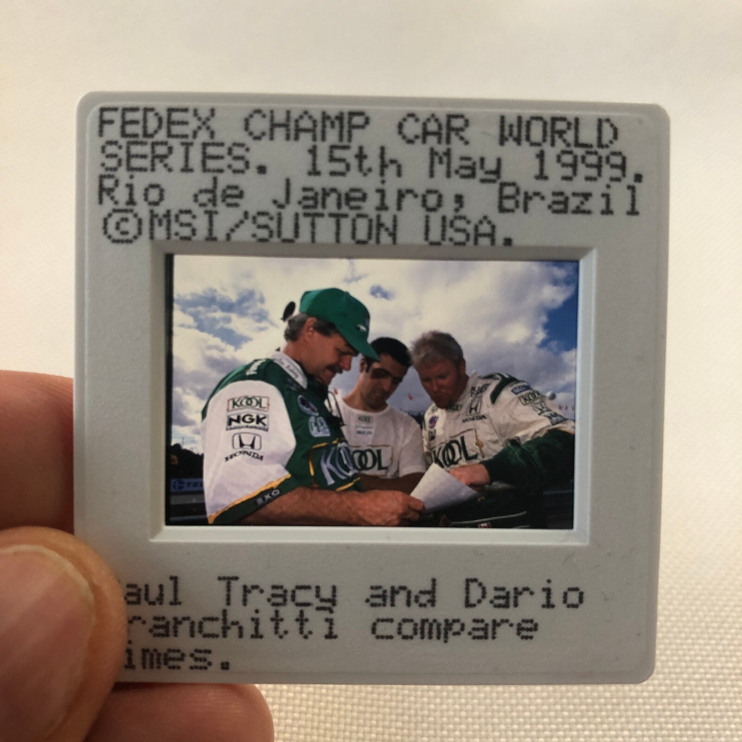 Paul Tracy Dario Franchitti Fedex Champ Car Brazil 1999 35MM Photo Slide