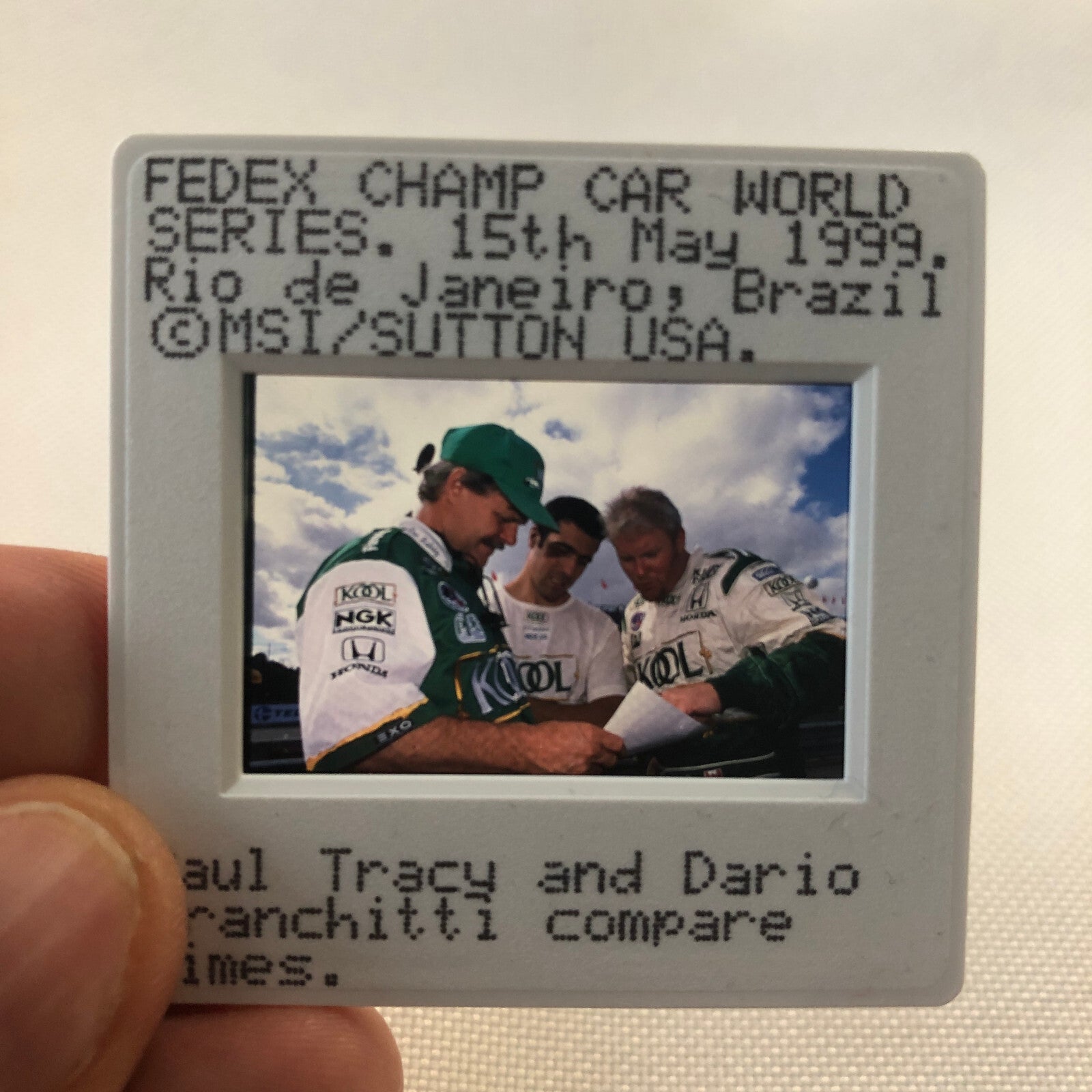Paul Tracy Dario Franchitti Fedex Champ Car Brazil 1999 35MM Photo Slide