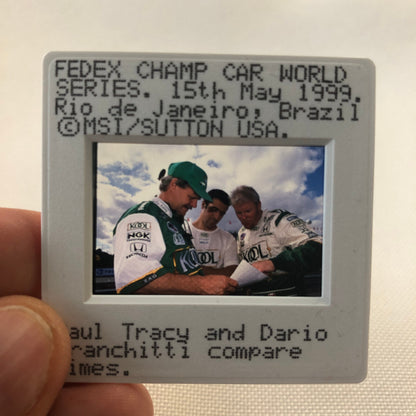 Paul Tracy Dario Franchitti Fedex Champ Car Brazil 1999 35MM Photo Slide