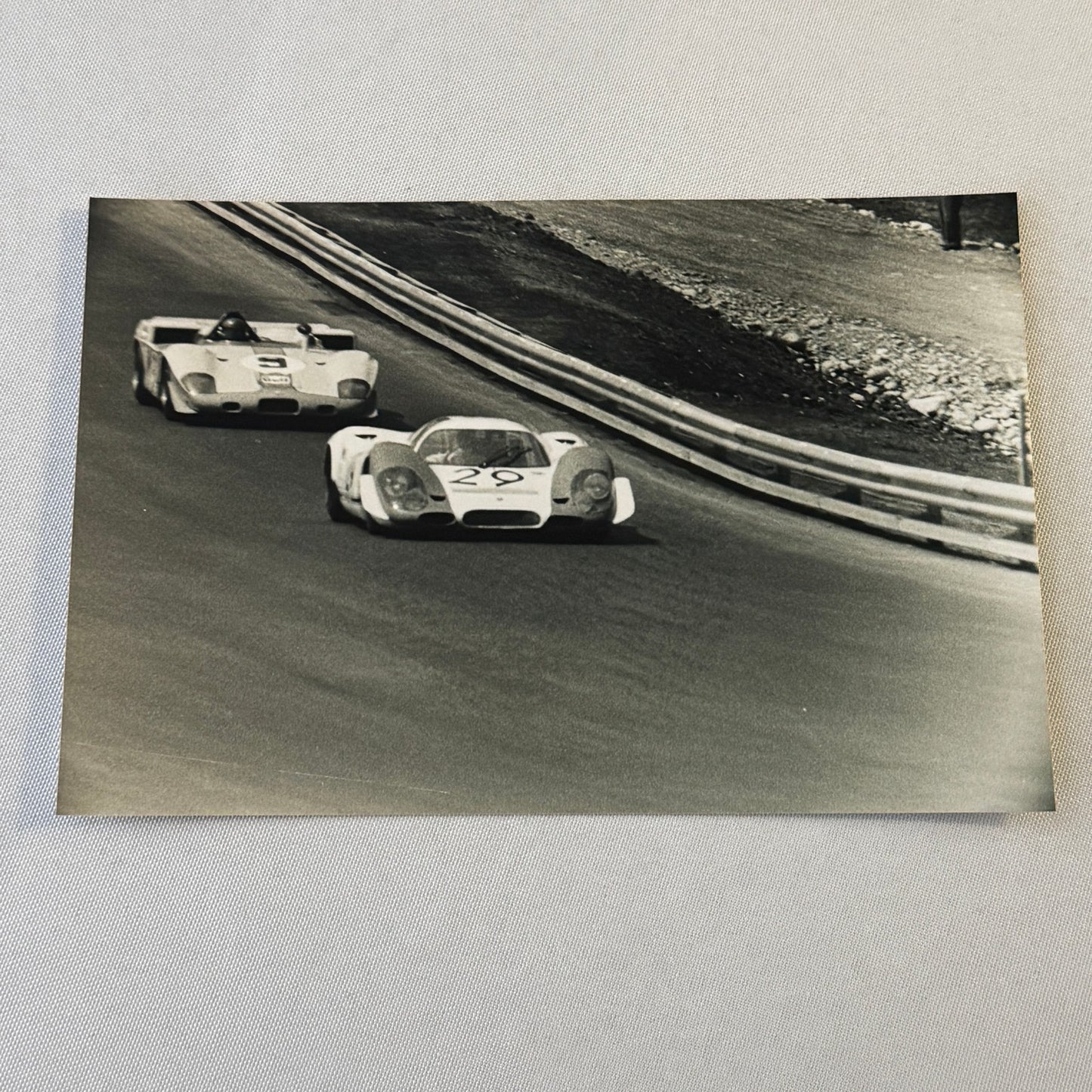 Vintage Car Racing Photo Photograph Lot 9x Porsche Alfa Romeo MODERN PRINTS