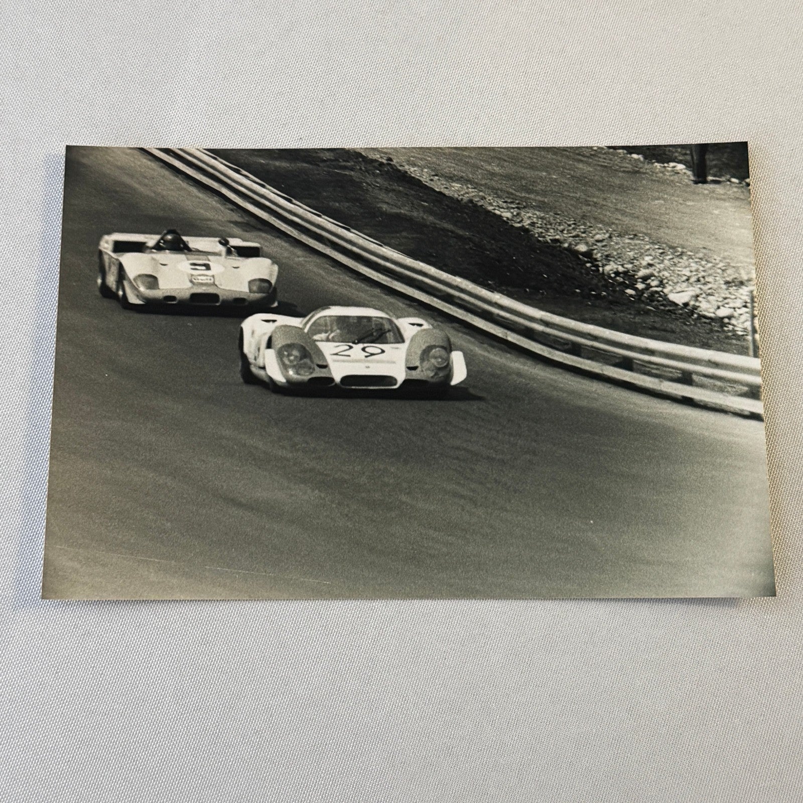Vintage Car Racing Photo Photograph Lot 9x Porsche Alfa Romeo MODERN PRINTS