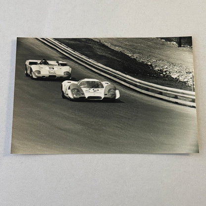 Vintage Car Racing Photo Photograph Lot 9x Porsche Alfa Romeo MODERN PRINTS