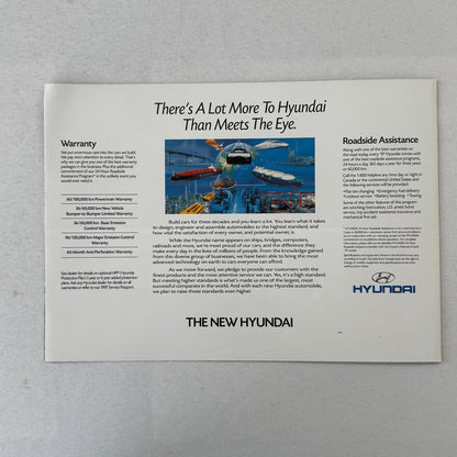 1997 Hyundai Car Sales Brochure Tiburon Accent Sonata Elantra