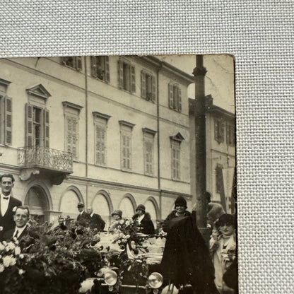 Vintage Postcard Real Photo Postcard RPPC Post Card Early Automobile Parade Car