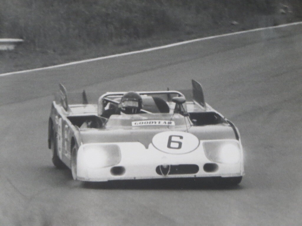 1972 Nurburgring Racing Photograph Photo De Adamich Alfa Romeo 33 TT3 Car 