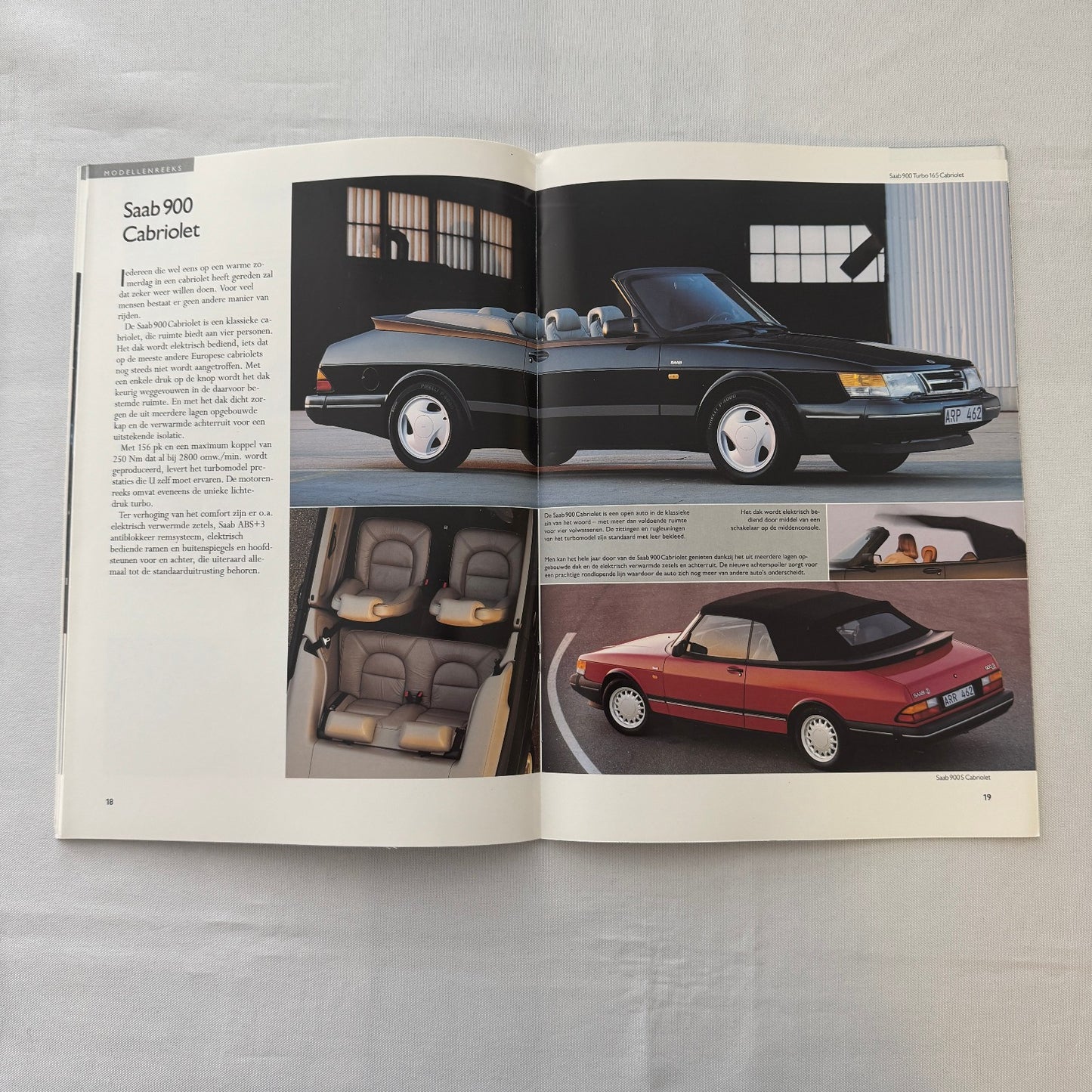 1992 Saab 900 Car Sales Brochure Catalog 900i 900 Cabriolet 900 Turbo DUTCH
