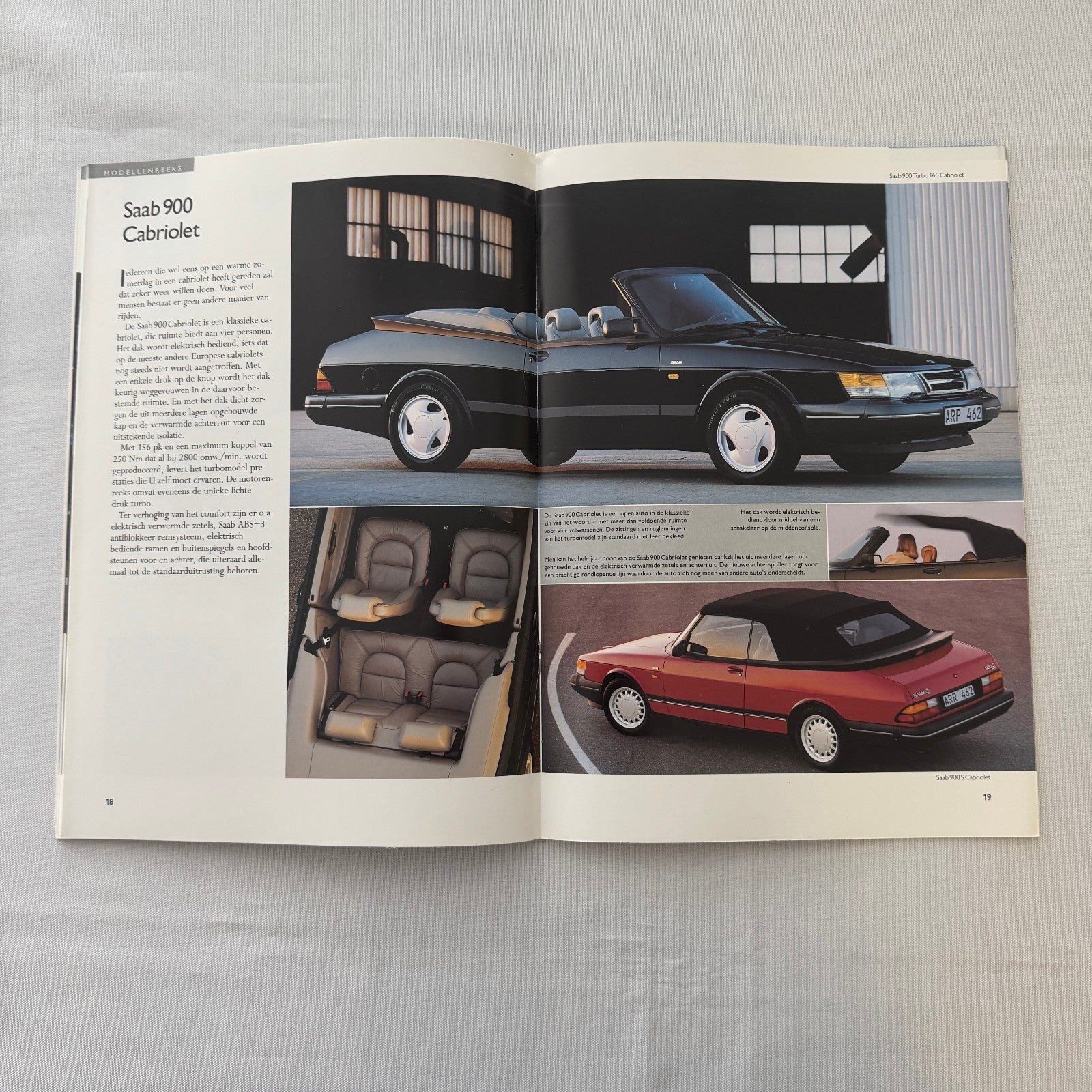 1992 Saab 900 Car Sales Brochure Catalog 900i 900 Cabriolet 900 Turbo DUTCH