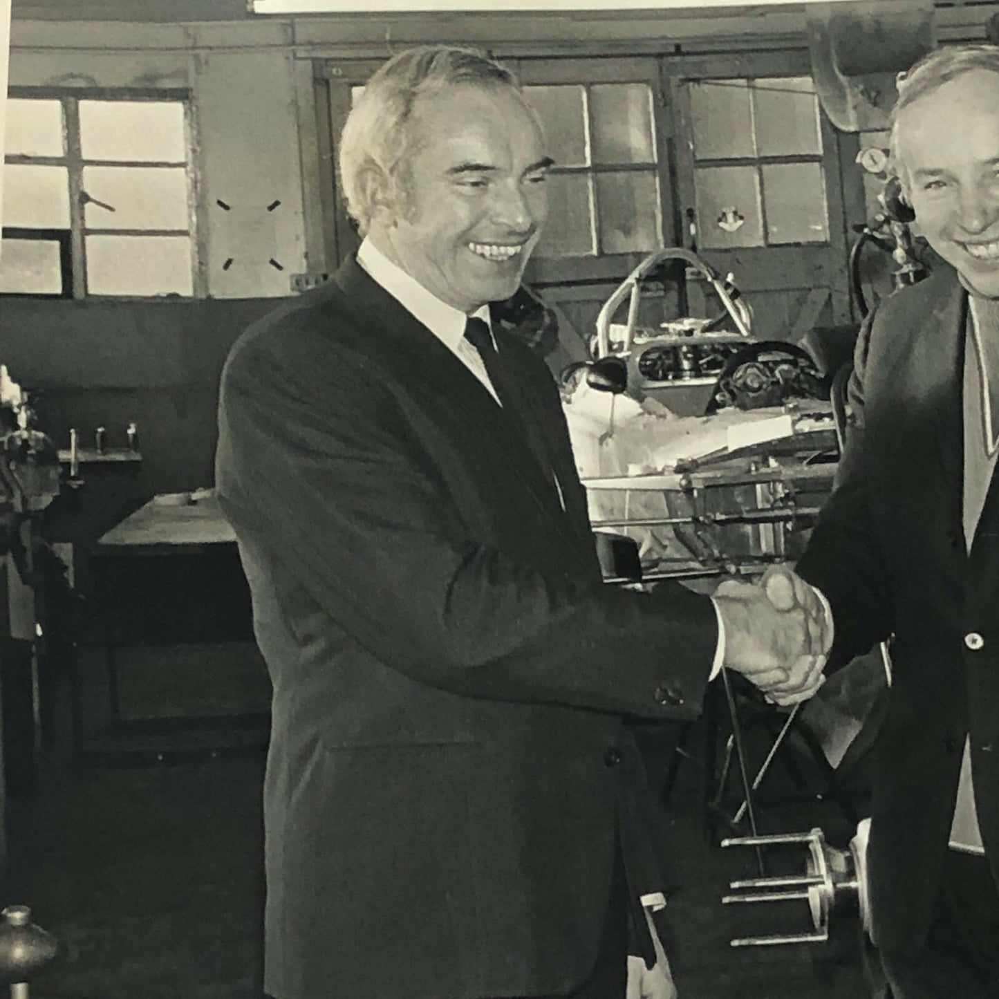 Vintage Racing Photo Photograph John Surtees Agreement with Duckhams Oil