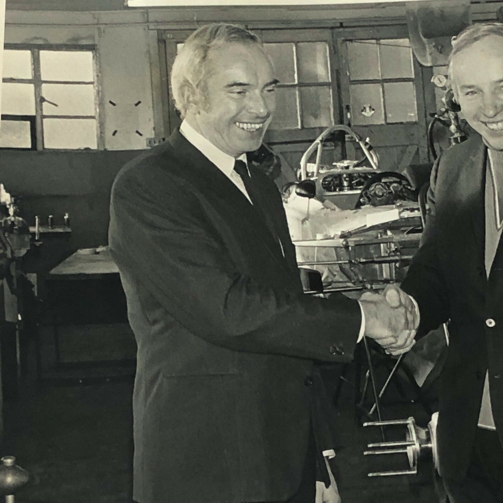 Vintage Racing Photo Photograph John Surtees Agreement with Duckhams Oil