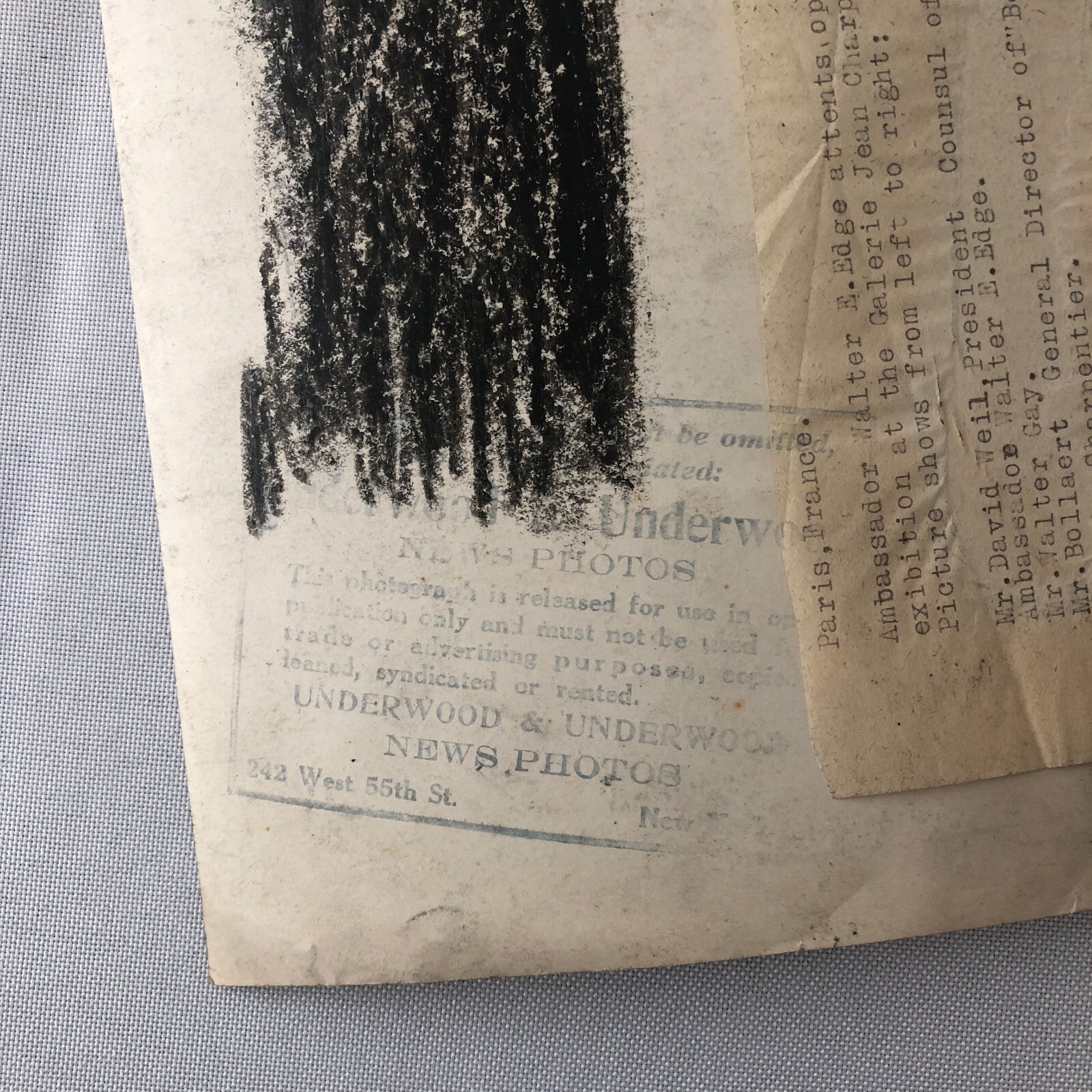 Press Photo Photograph Art Exhibition Galerie Jean Charpentier France Ambassador