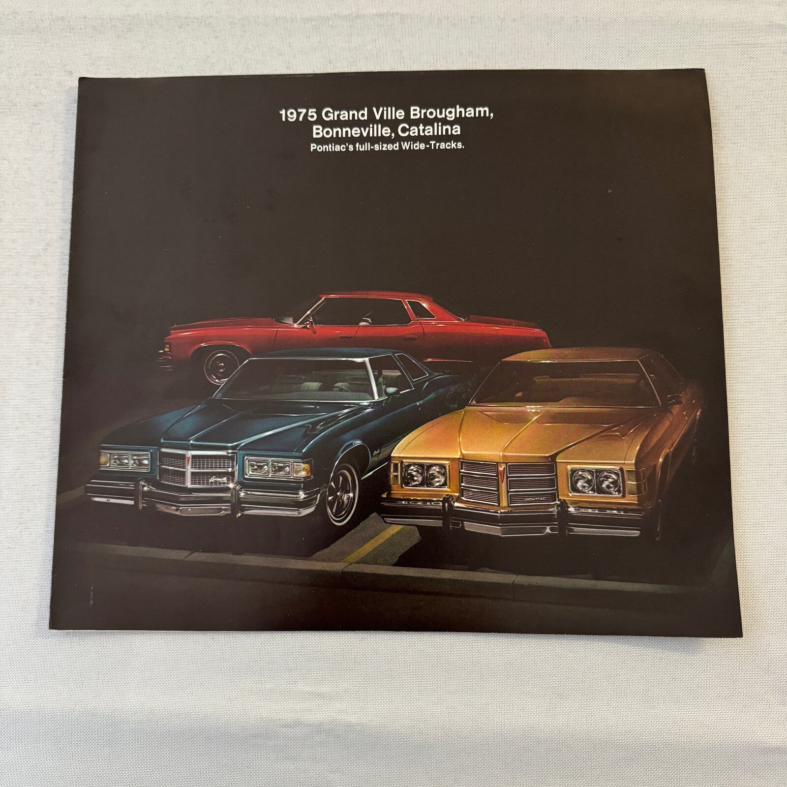 1975 Pontiac Grand Ville Brougham Catalina Bonneville Car Sales Brochure Catalog
