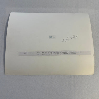 Vintage Dune Buggy Kit Car Photo Photograph EMPI Engineered Motor Products