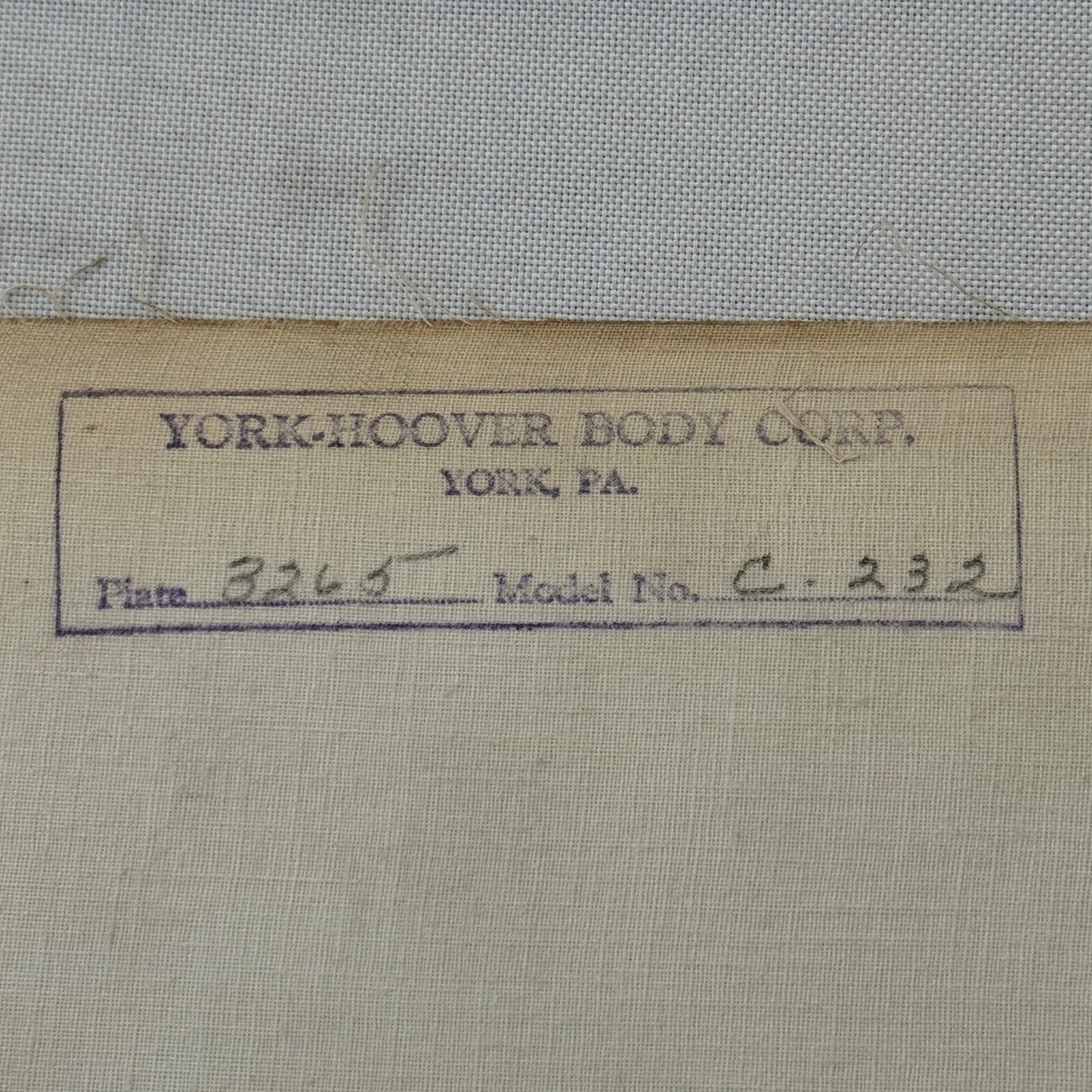 Vintage York Hoover Body Company International Truck Factory Photo Photograph