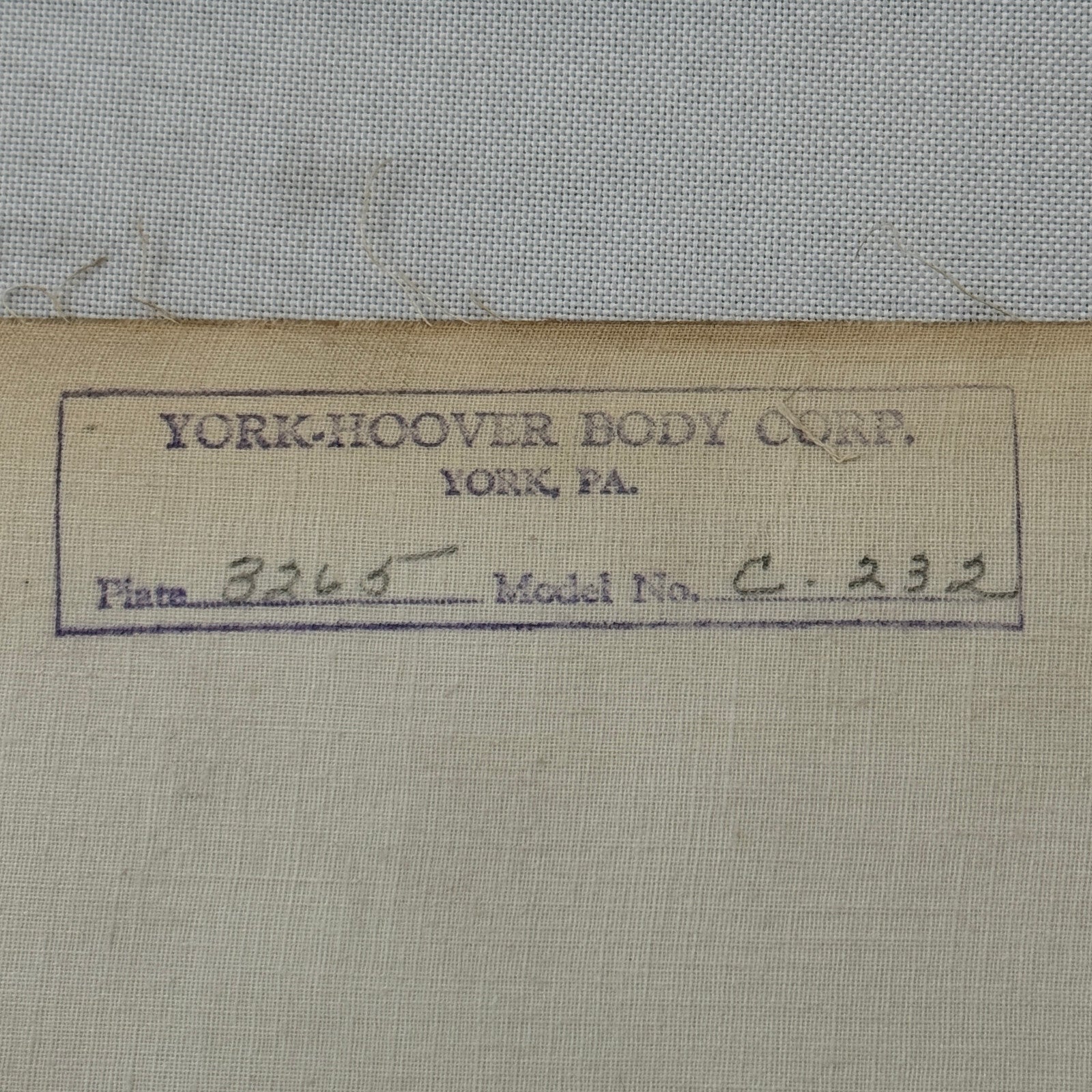 Vintage York Hoover Body Company International Truck Factory Photo Photograph