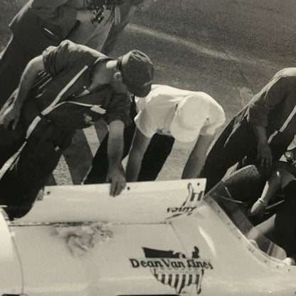 Vintage Racing Photo Photograph AJ Foyt Dean Van Lines Special Car JM Fangio 