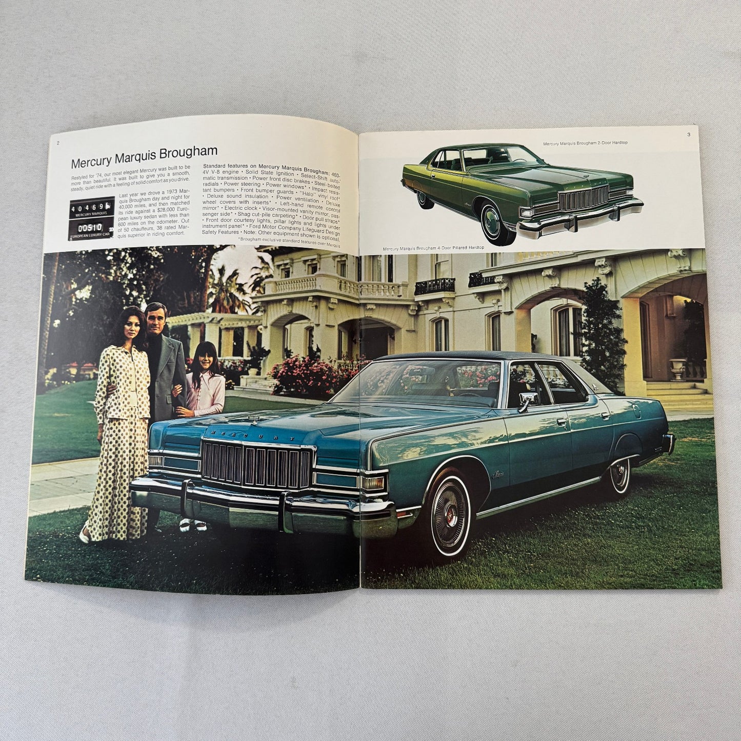 1974 Mercury Car Sales Brochure Catalog Marquis Montego Cougar Comet Monterey