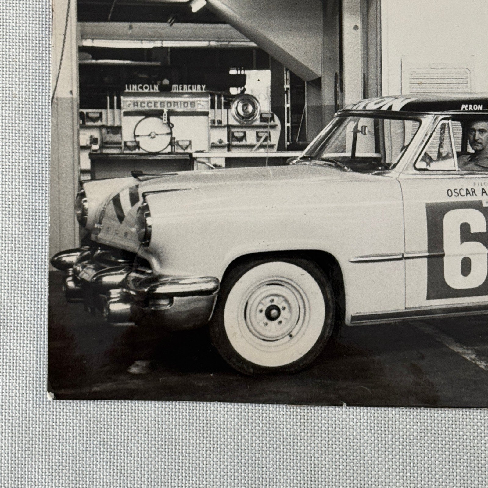1953 Carrera Panamericana Racing Photo Oscar A. Galvez Lincoln Capri Photograph
