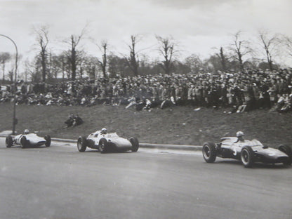 Vintage 1962 Racing Photograph Photo Image - Grand Prix Belgium Brussels Cars 