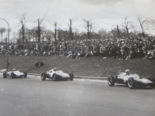 Vintage 1962 Racing Photograph Photo Image - Grand Prix Belgium Brussels Cars 