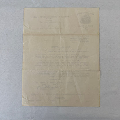 Vintage Toronto Federal Insurance Company Letterhead Letter Document