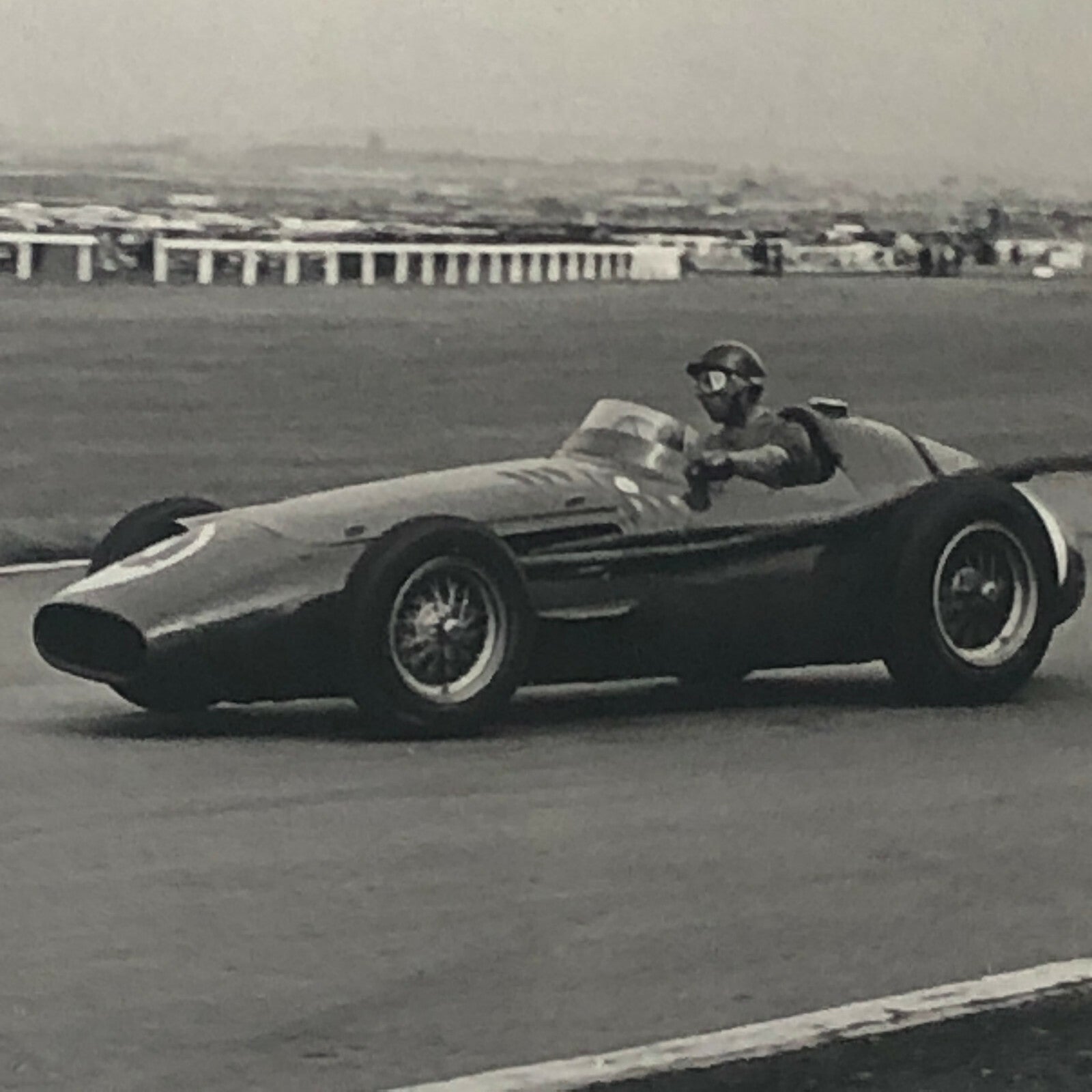 Juan Manuel Fangio 1957 British Grand Prix Maserati 250F Racing Photo Photograph