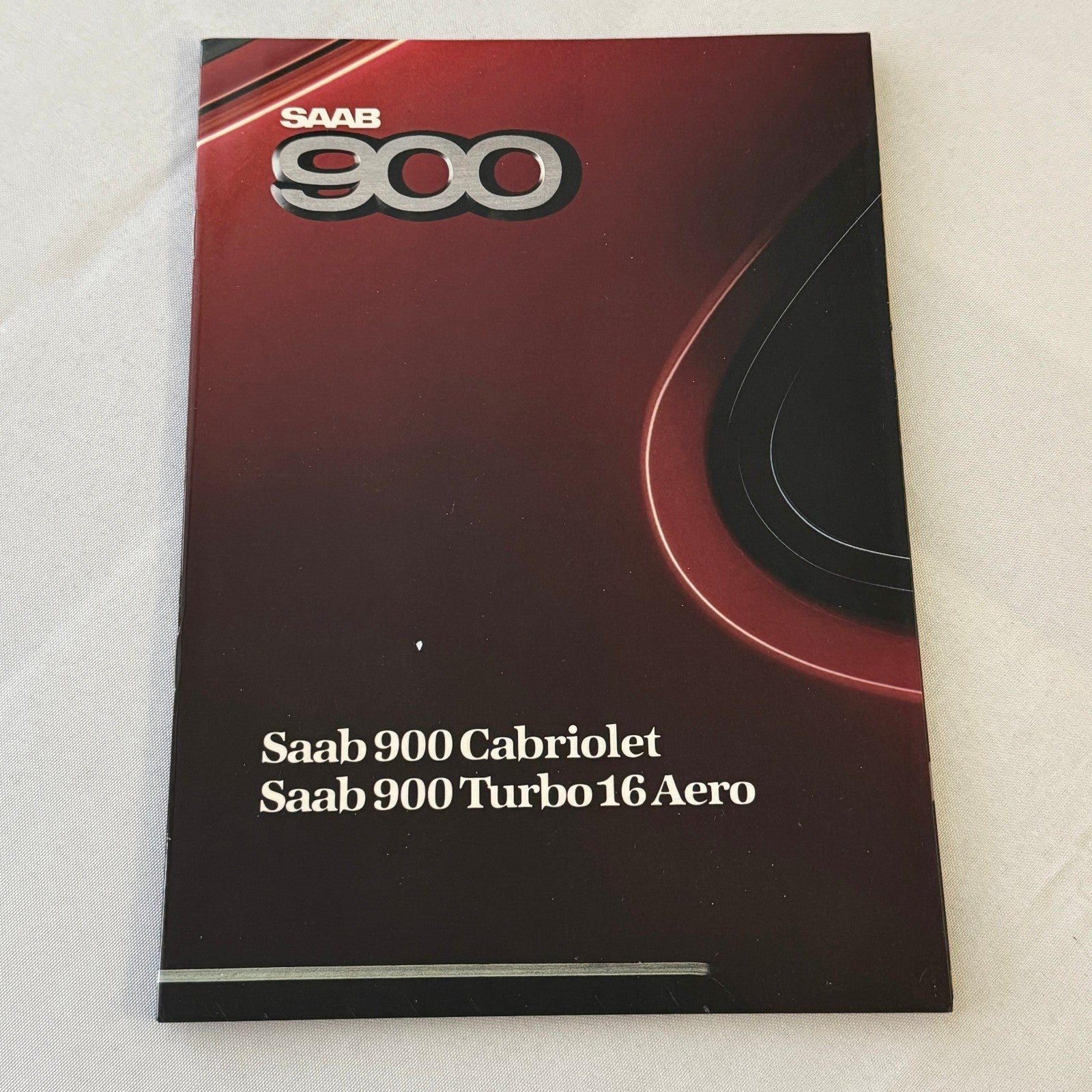Vintage Saab 900 Cabriolet Saab 900 Turbo 16 Aero Sales Brochure Car SWEDISH